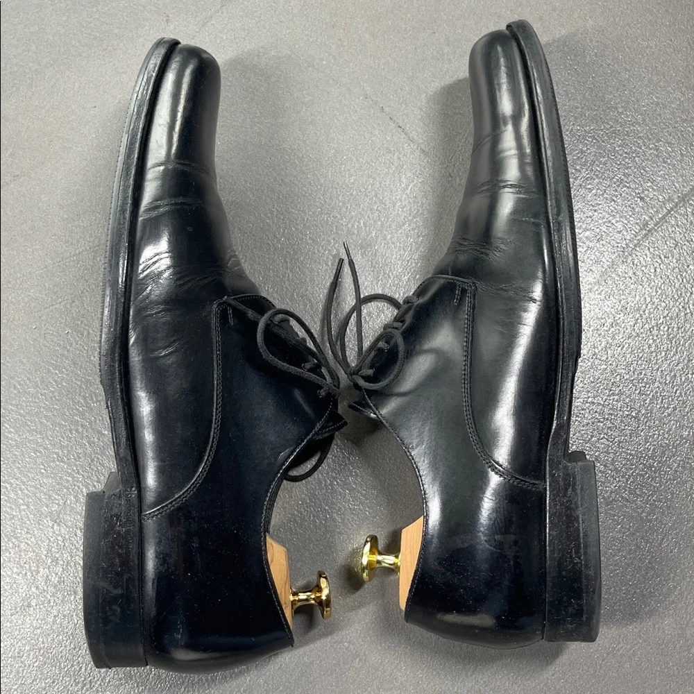 Dolce & Gabbana Mens Black Leather Lace-Up Oxfords Dress Shoes Size 6.5